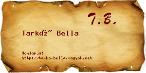 Tarkó Bella névjegykártya